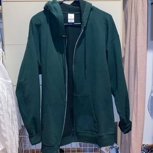 Hanes ecosmart large full zip up sweatshirt